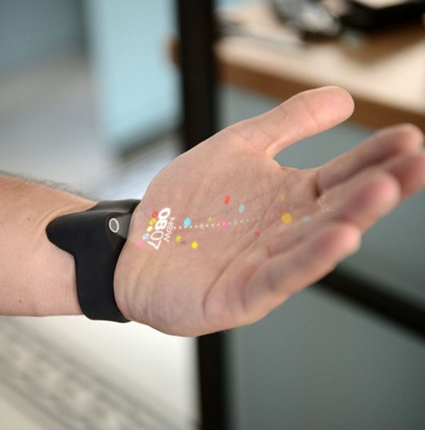 I doubt this will be a form factor. Glasses could just project what you need anywhere in your FOV. 

The focus of this page is finding extra input devices.